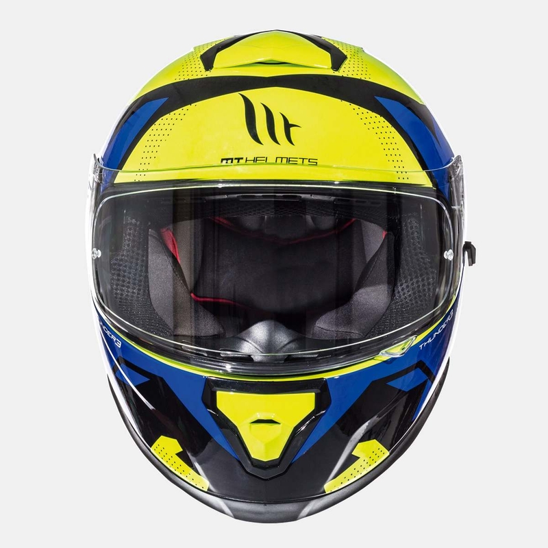 Integrált motoros sisak MT Thunder 3 SV Torn fluo sárga-kék akció kiárusítás