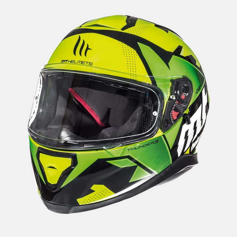 Integrált motoros sisak MT Thunder 3 SV Torn fluo sárga-zöld
