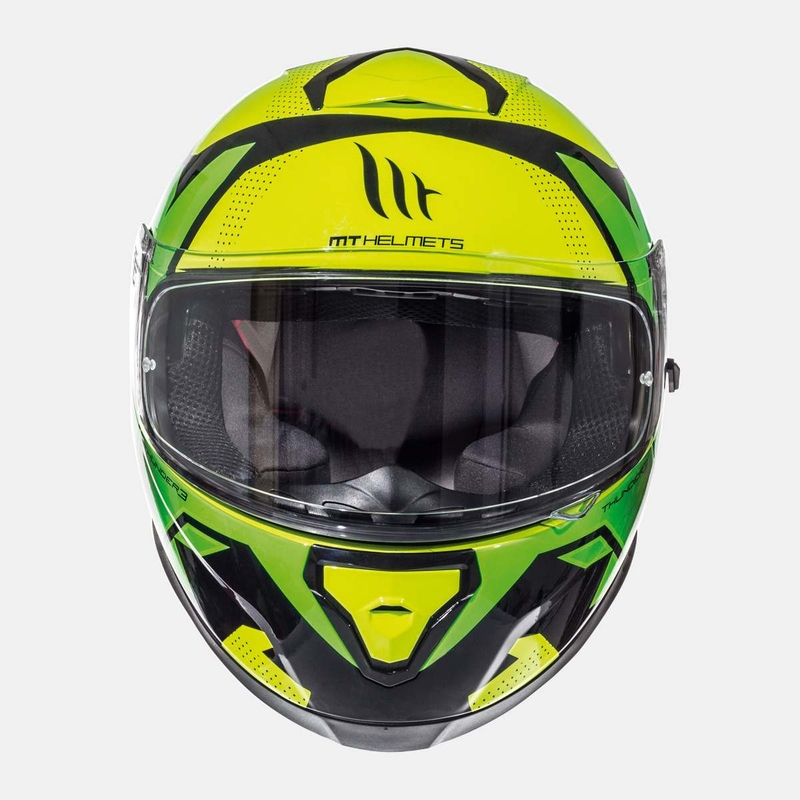 Integrált motoros sisak MT Thunder 3 SV Torn fluo sárga-zöld