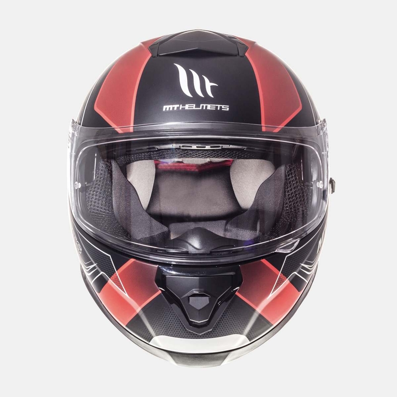 Integrált motorkerékpár sisak MT Thunder 3 SV Trace fekete matt-piros