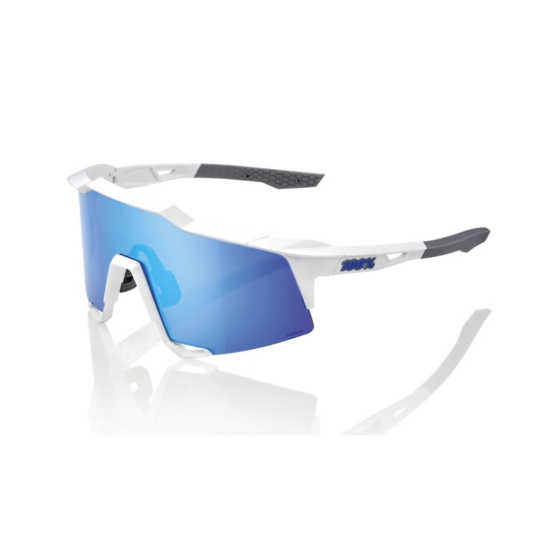 100% SPEEDCRAFT Matte White fehér-szürke napszemüveg (kék lencse)