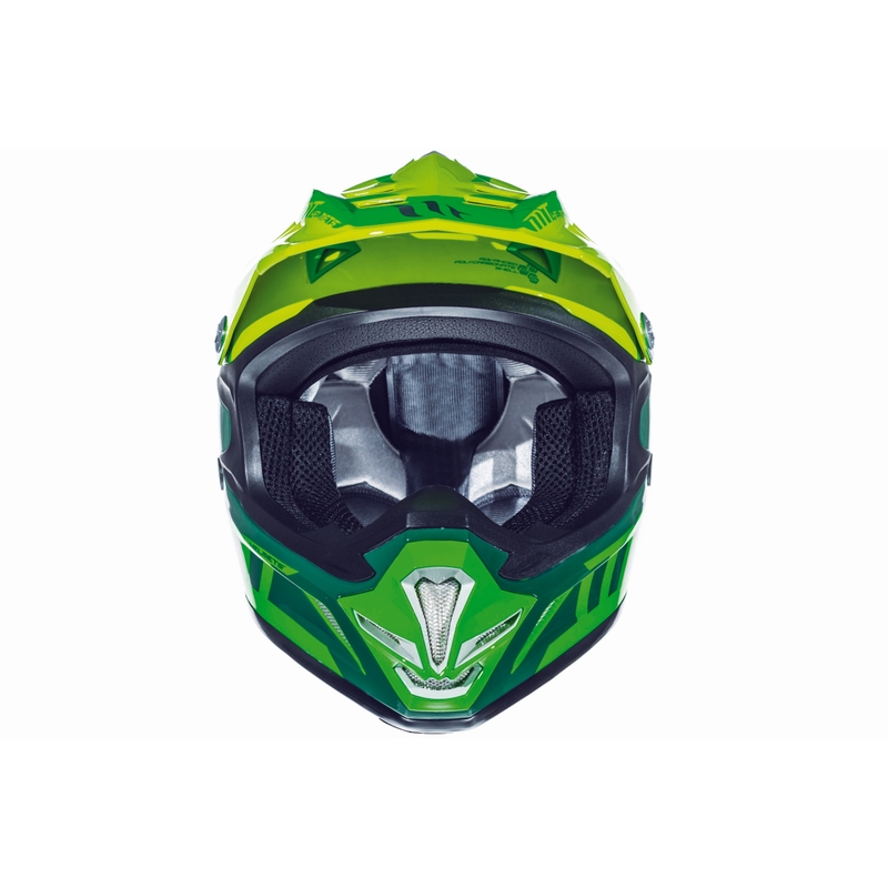 Gyerekek Motocross motoros sisak MT MX-2 Spec Fluo Zöld-Sárga