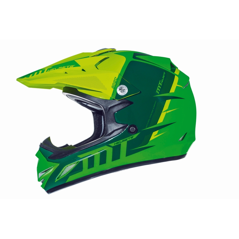 Gyerekek Motocross motoros sisak MT MX-2 Spec Fluo Zöld-Sárga