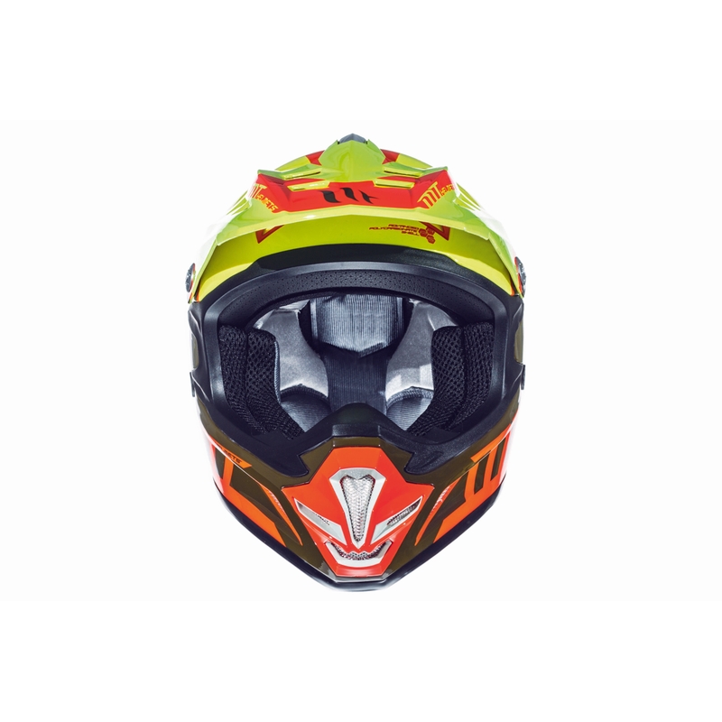 Gyerekek Motocross motoros sisak MT MX-2 Spec Fluo narancssárga