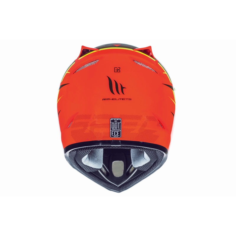 Gyerekek Motocross motoros sisak MT MX-2 Spec Fluo narancssárga