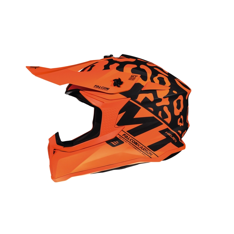 Motocross sisak MT Falcon Karson fluo narancs matt