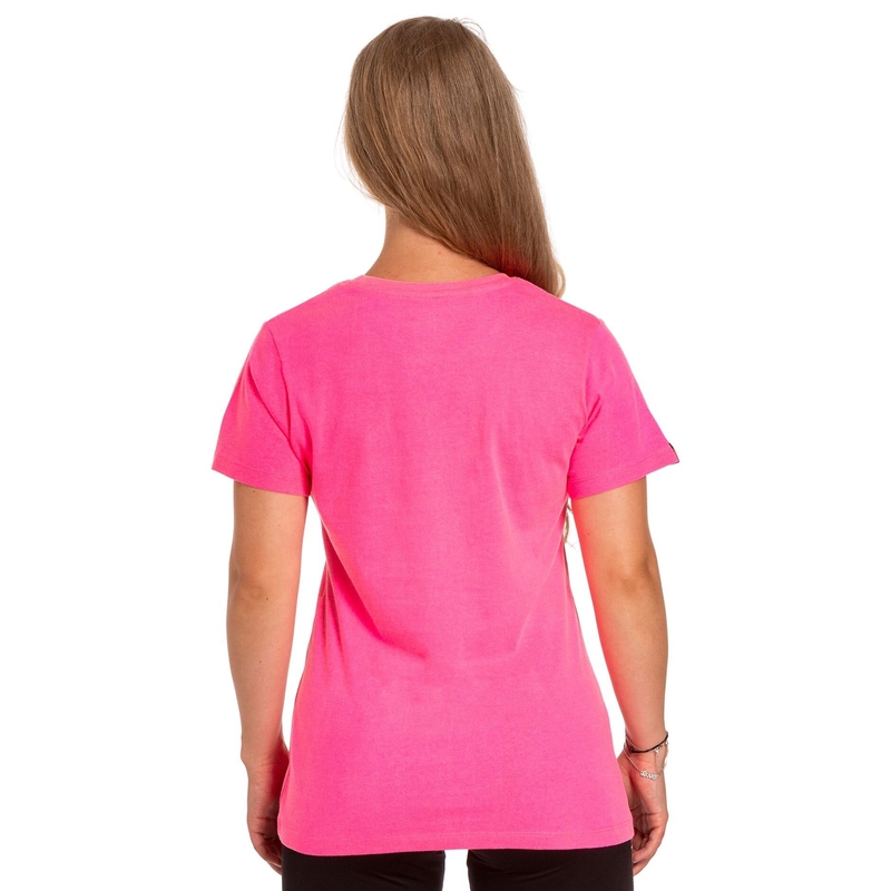 Meatfly Ladies MF Logo neon rózsaszín női póló kiárusítás