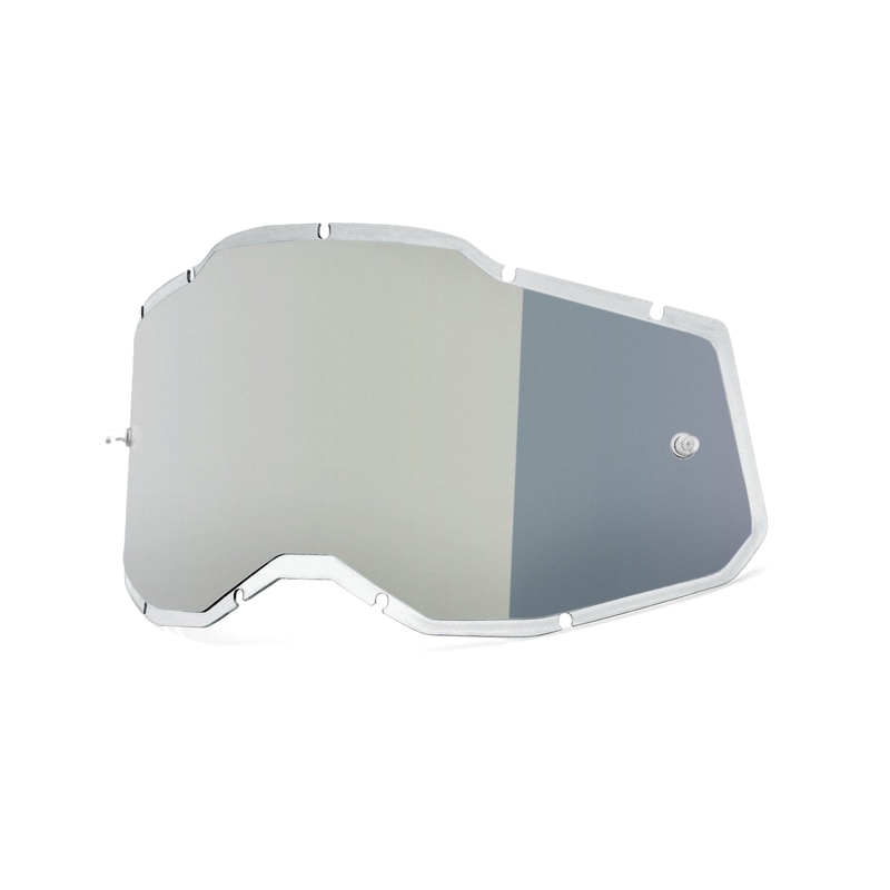 100% Injected Racecraft 2/Accuri 2/Strata 2 plexi ezüst tükrös (Anti-fog)