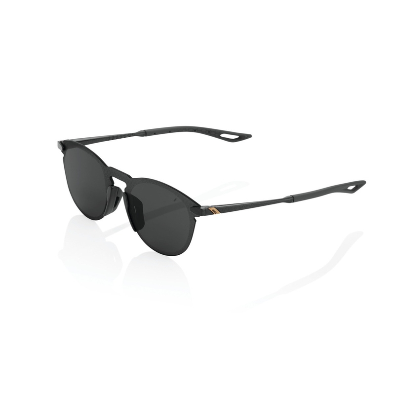 100% LEGERE ROUND Polished Black fekete napszemüveg (sötétített lencsével)