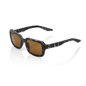 100% RIDELEY Matte Black Havana szürke napszemüveg (bronz lencsék)