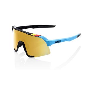 100% S3 BWR kék-fekete napszemüveg (arany króm lencsék)