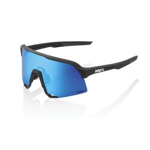 100% S3 Matte Black fekete napszemüveg (HIPER kék lencsék)