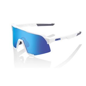 100% S3 Matte White fehér napszemüveg (HIPER kék lencsék)
