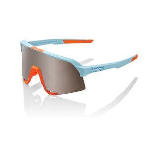100% S3 Soft Tact Two Tone narancssárga-kék napszemüveg (ezüst lencsék)