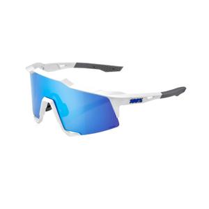 100% SPEEDCRAFT fehér-szürke napszemüveg (HIPER kék lencse)