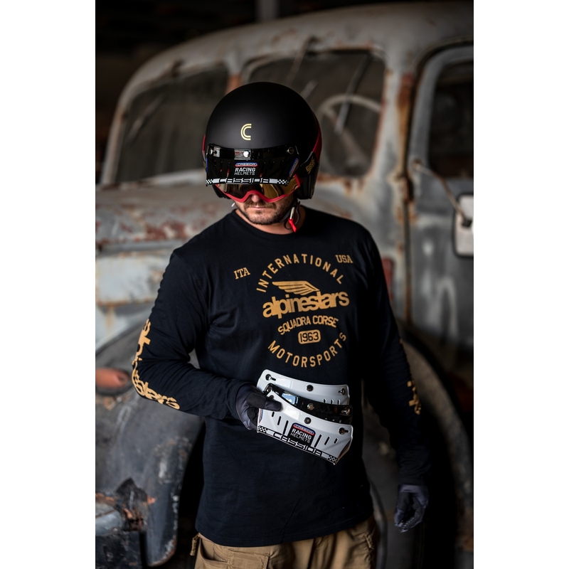Lapos silt Cassida Oxygen Racing Spirit sisakokhoz fekete