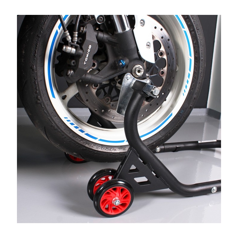 R-TECH EVO motorkerékpár állvány készlet (elülső + hátsó kerekekkel)