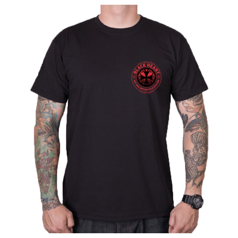 Black Heart Hellman férfi póló fekete