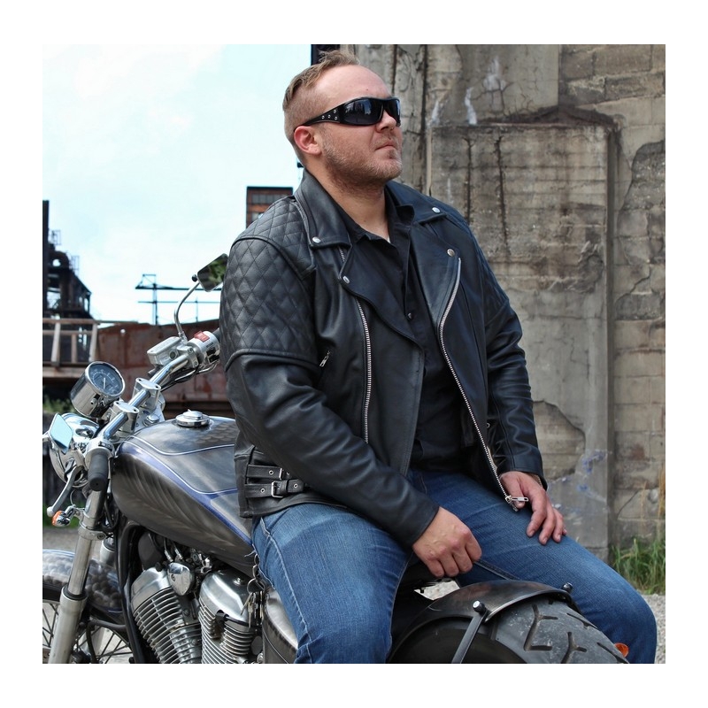 Motoros bőrdzseki RSA Old School - II. minőség