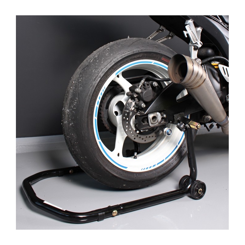 Elülső és hátsó motorállvány készlet kerekekkel - fekete - II. minőség