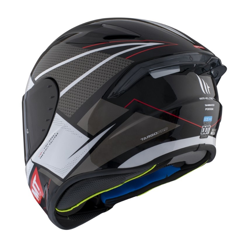 MT FF106 Pro Targo Pro Podium B0 zárt bukósisak fekete-fehér kiárusítás