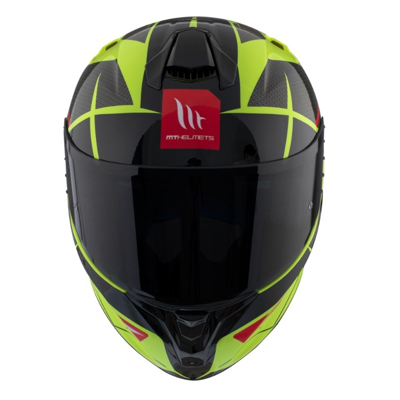 MT FF106 Pro Targo Pro Podium D1 zárt bukósisak fluo sárga-piros-fekete kiárusítás