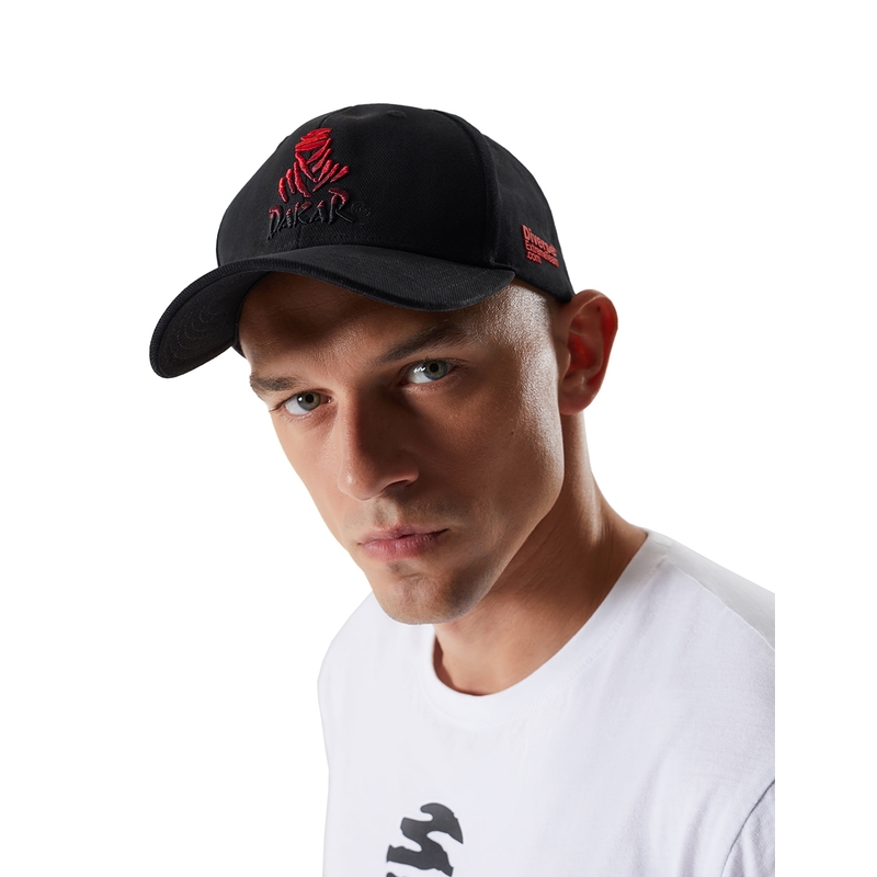 DAKAR Navi V baseball sapka fekete-piros