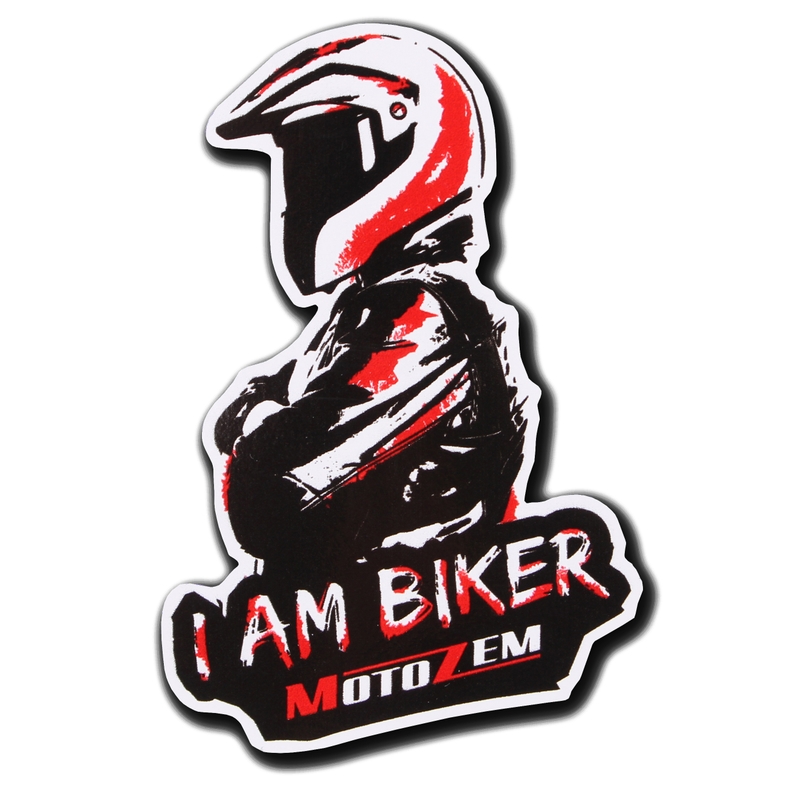 MotoZem I Am Biker - Man hűtőmágnes