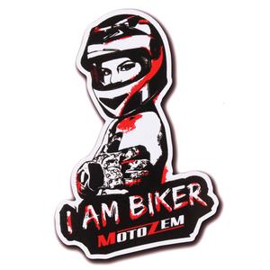 MotoZem I Am Biker - Woman hűtőmágnes