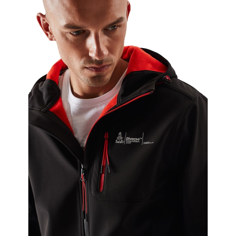 Férfi softshell kabát DAKAR Sotix piros-fekete