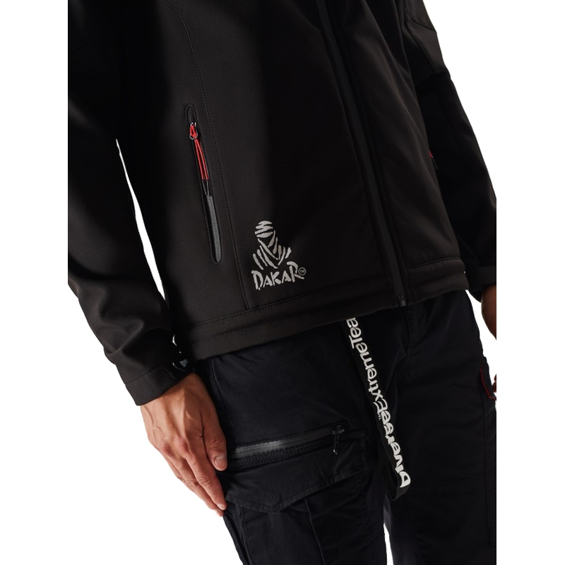 Férfi softshell kabát DAKAR Sotix piros-fekete