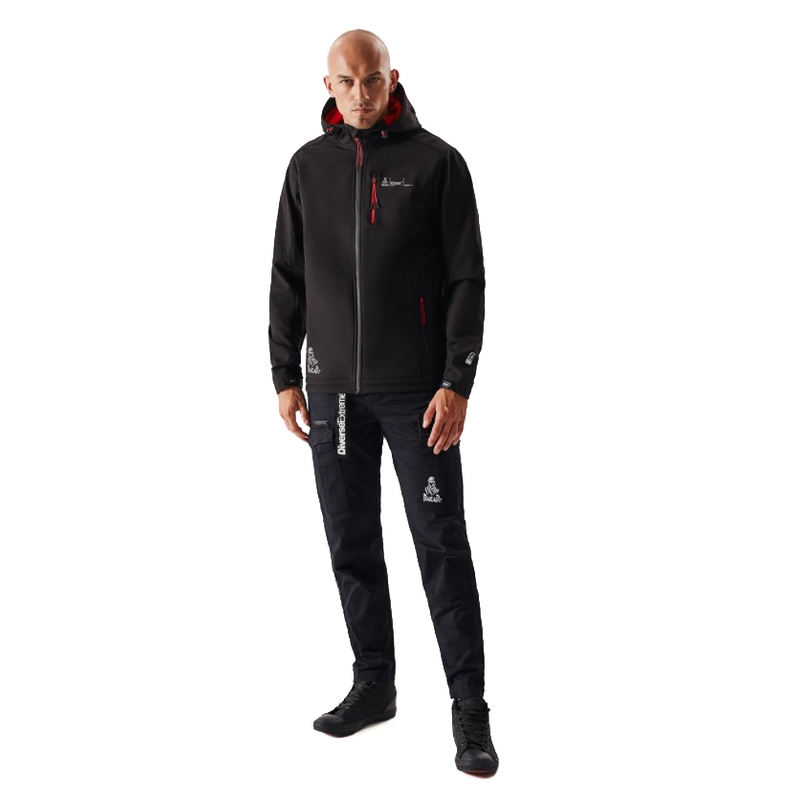 Férfi softshell kabát DAKAR Sotix piros-fekete