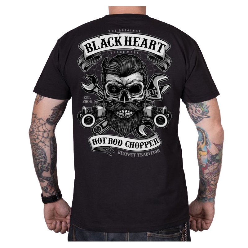 Férfi póló Black Heart Respect Tradition
