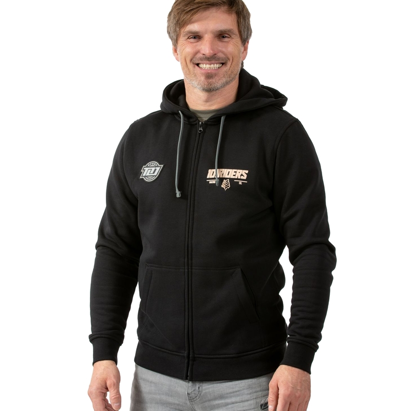 Pulóver 101 Lovasok Force Zip fekete kiárusítás