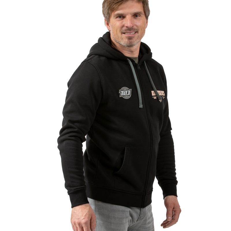 Pulóver 101 Lovasok Force Zip fekete kiárusítás