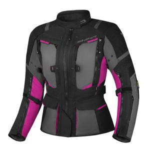 Női kabát motorkerékpárhoz Shima Hero 2.0 fekete-szürke-rózsaszín