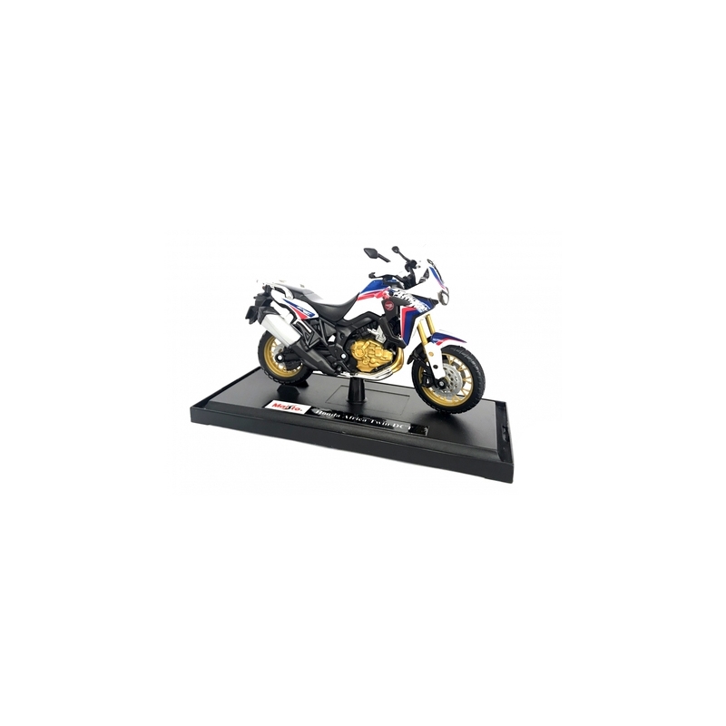 Maisto Honda African Twin motorkerékpár modell fehér-kék-piros