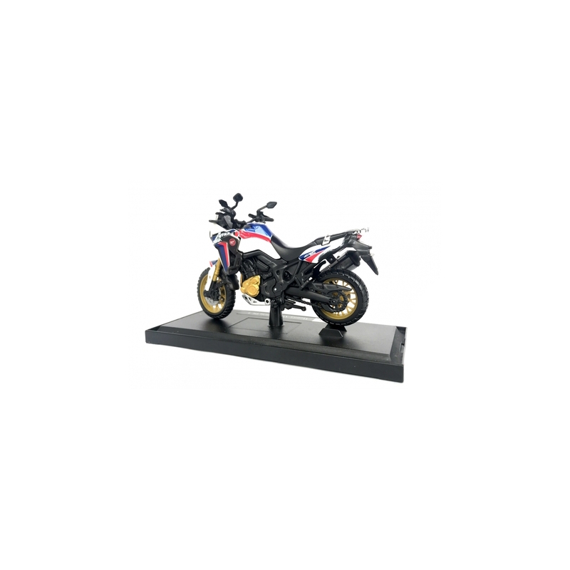 Maisto Honda African Twin motorkerékpár modell fehér-kék-piros