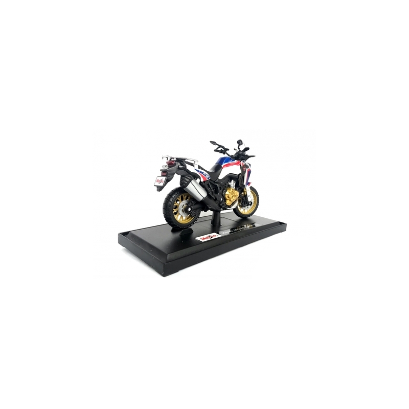 Maisto Honda African Twin motorkerékpár modell fehér-kék-piros