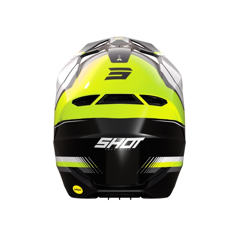 Shot Race Tracer motocross bukósisak fehér-fekete-fluo sárga kiárusítás