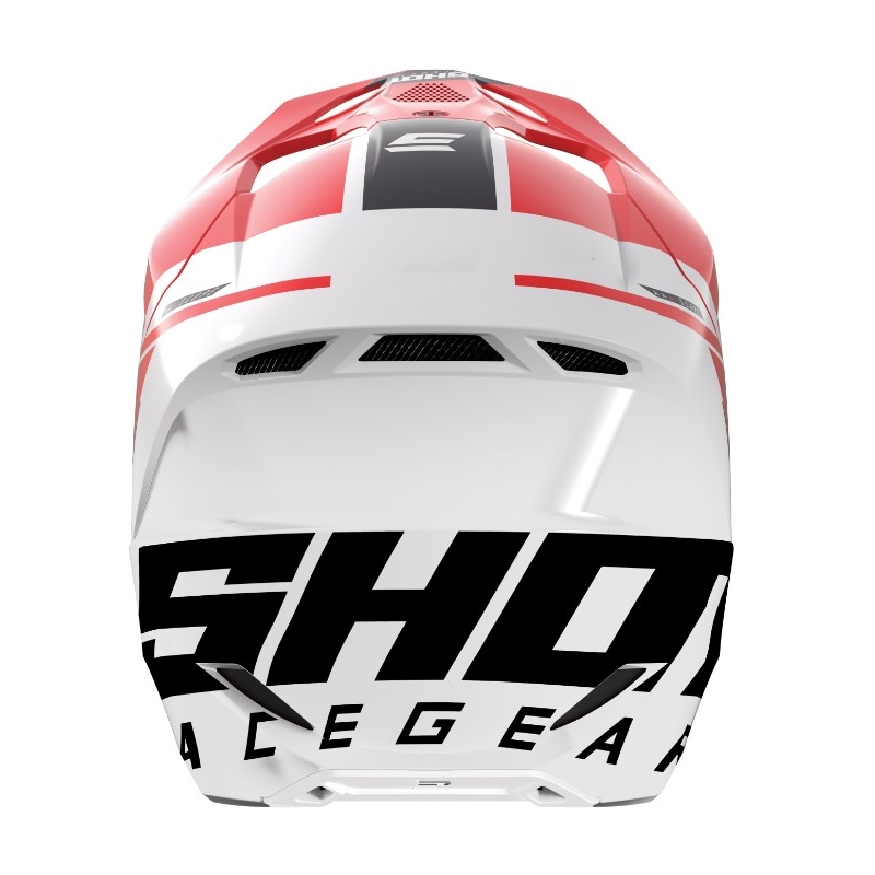 Shot Furious Scope motocross bukósisak fekete-fehér-piros