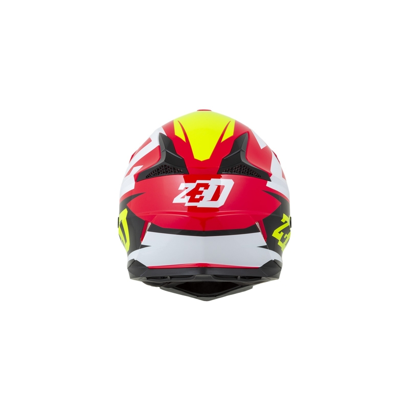 ZED X1.9 motocross bukósisak piros-fluo sárga-fekete-fehér