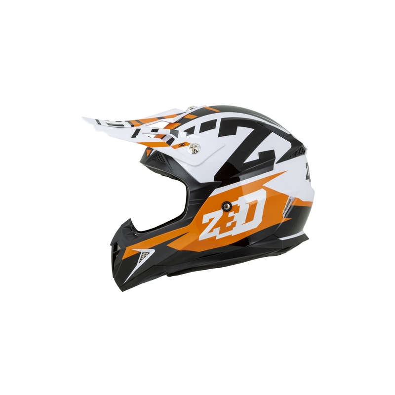 ZED X1.9D gyerek motocross bukósisak narancssárga-fekete-fehér