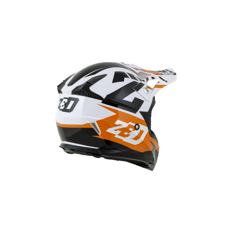 ZED X1.9D gyerek motocross bukósisak narancssárga-fekete-fehér