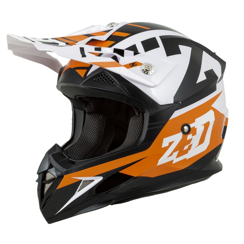 ZED X1.9D gyerek motocross bukósisak narancssárga-fekete-fehér
