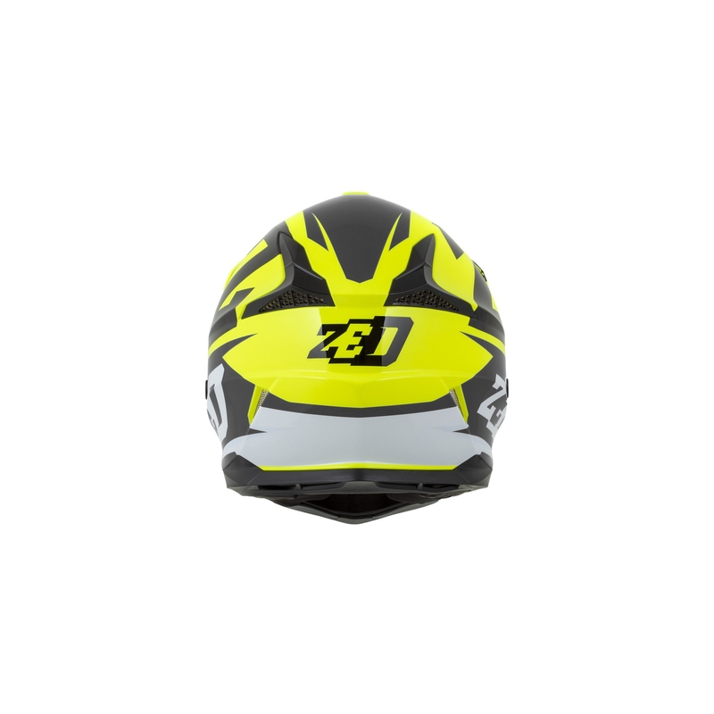 ZED X1.9D gyerek motocross bukósisak fluo sárga-fekete-fehér
