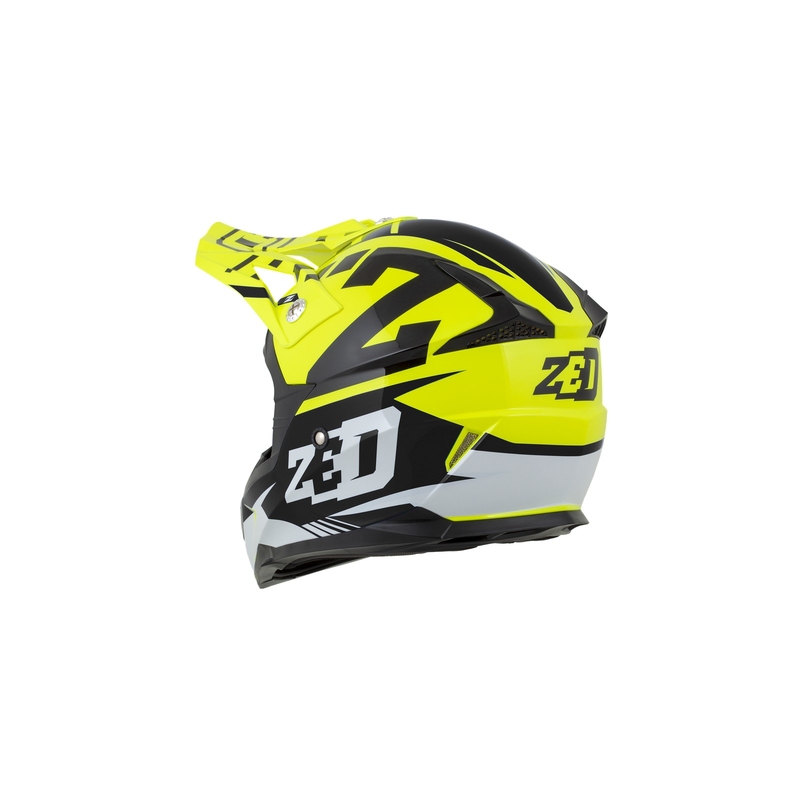 ZED X1.9D gyerek motocross bukósisak fluo sárga-fekete-fehér