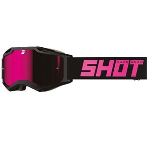 Shot Iris 2.0 Solid motocross szemüveg fekete-rózsaszín