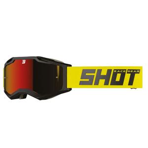 Shot Iris 2.0 Solid motocross szemüveg fekete-sárga