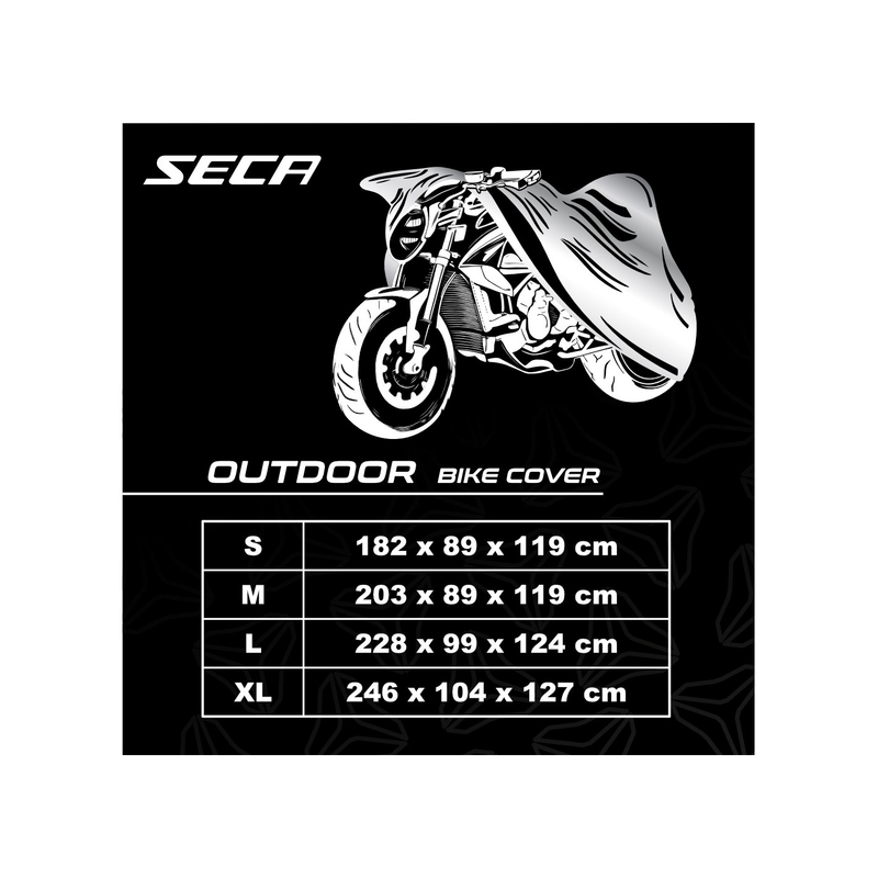 SECA Cover Outdoor motoros ponyva fekete kiárusítás kiárusítás